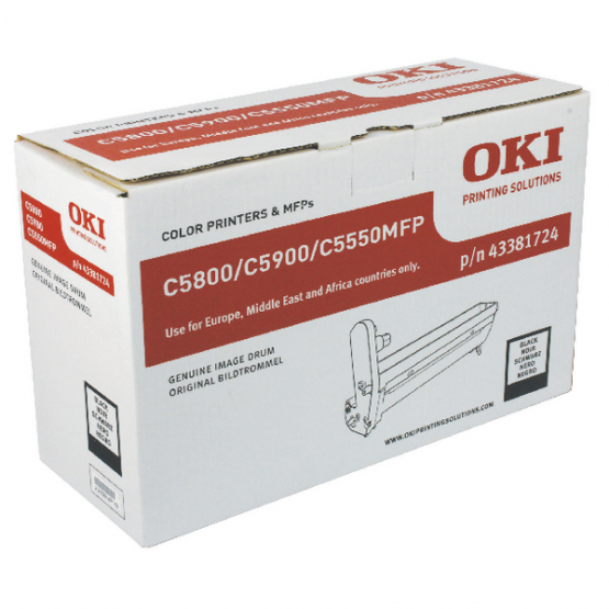 Oki C5800/C5900 Black Original Imaging Drum (43381724) 